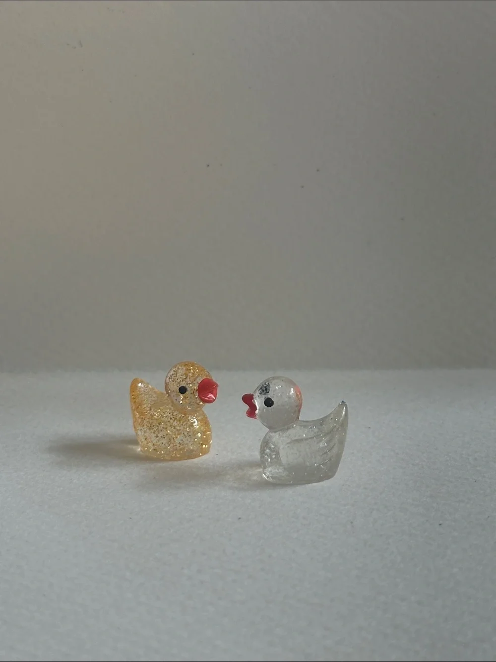 Tiny Rubber Duck Figurines - Set of 2